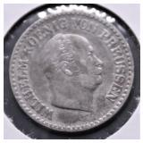 PRUSSIA 1862 SILVER GROCHEN VF