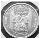 1/2 OZ .999 SILVER ROUND