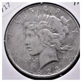 1923 PEACE DOLLAR VF