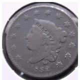 1832 LARGE CENT F