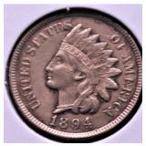 1894 INDIAN HEAD CENT XF DETAILS