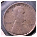1909 VDB LINCOLN CENT  VG