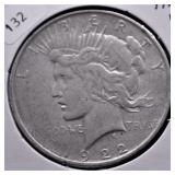 1922 D PEACE DOLLAR VF