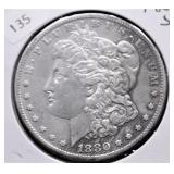 1880 S MORGAN DOLLAR XF DETAILS