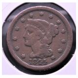 1844 LARGE CENT F