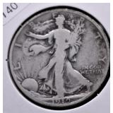 1919 WALKING HALF DOLLAR VG