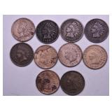 10 INDIAN HEAD CENTS