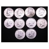 10 40 % SILVER HALF DOLLARS