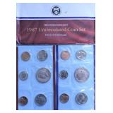 1987 MINT SET P D MINTS