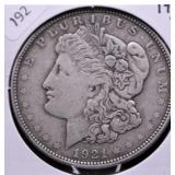 1921 D MORGAN DOLLAR  XF