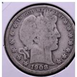 1908 D BARBER HALF DOLLAR G
