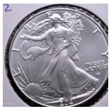 2021 TYPE 2 SILVER EAGLE  GEM