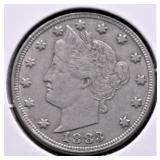 1883 NC V NICKEL  XF