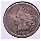 1861 INDIAN HEAD CENT VG