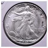 1943 D WALKING HALF DOLLAR CHOICE BU