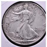 1936 WALKING HALF DOLLAR  XF