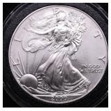2000 SILVER EAGLE  GEM