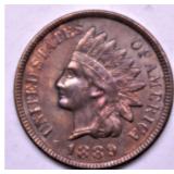 1889 INDIAN HEAD CENT AU