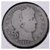 1911 D BARBER QUARTER G KEY