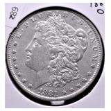 1881 O MORGAN DOLLAR AU