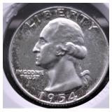 1954 CAMEO PROOF WASHINGTON QUARTER