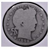 1899 O BARBER QUARTER G