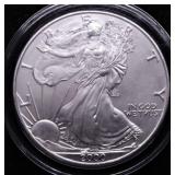 2000 SILVER EAGLE  GEM
