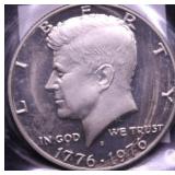 SILVER PROOF BICENTENNIAL HALF DOLLAR