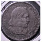 1892 COLUMBIAN EXPO HALF  XF