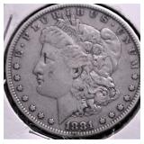 1881 MORGAN DOLLAR VG