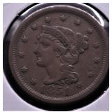 1851 LARGE CENT  VF