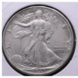 1843 WALKING HALF DOLLAR XF