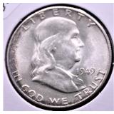 1949 S CH BU FRANKLIN HALF DOLLAR