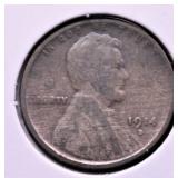 1914 D LINCOLN CENT VG RARE DATE