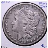 1892 S MORGAN DOLLAR F
