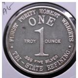 1 OZ .999 SILVER ROUND