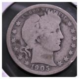 1905 O BARBER QUARTER G