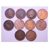 10 INDIAN HEAD CENTS
