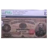 PMG F 12 1891 2 $ US TREASURY NOTE