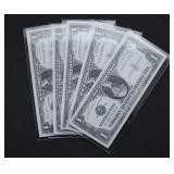 5 CH BU SILVER CERTIFICATES