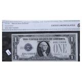 MS63 FUNNYBACK SILVER CERTIFICATE