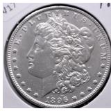 1896 MORGAN DOLLAR AU DETAILS