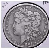 1901 MORGAN DOLLAR  F