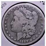 1889 CC MORGAN DOLLAR  VG