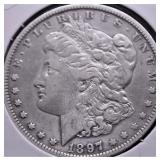 1897 O MORGAN DOLLAR  VF