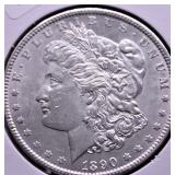 1890 MORGAN DOLLAR  AU