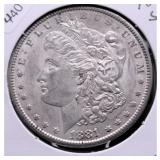 1881 S MORGAN DOLLAR  AU