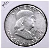 1950 FRANKLIN HALF DOLLAR FBL CH BU