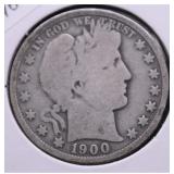 1900 O BARBER HALF DOLLAR G