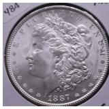 1887 MORGAN DOLLAR CHOICE BU